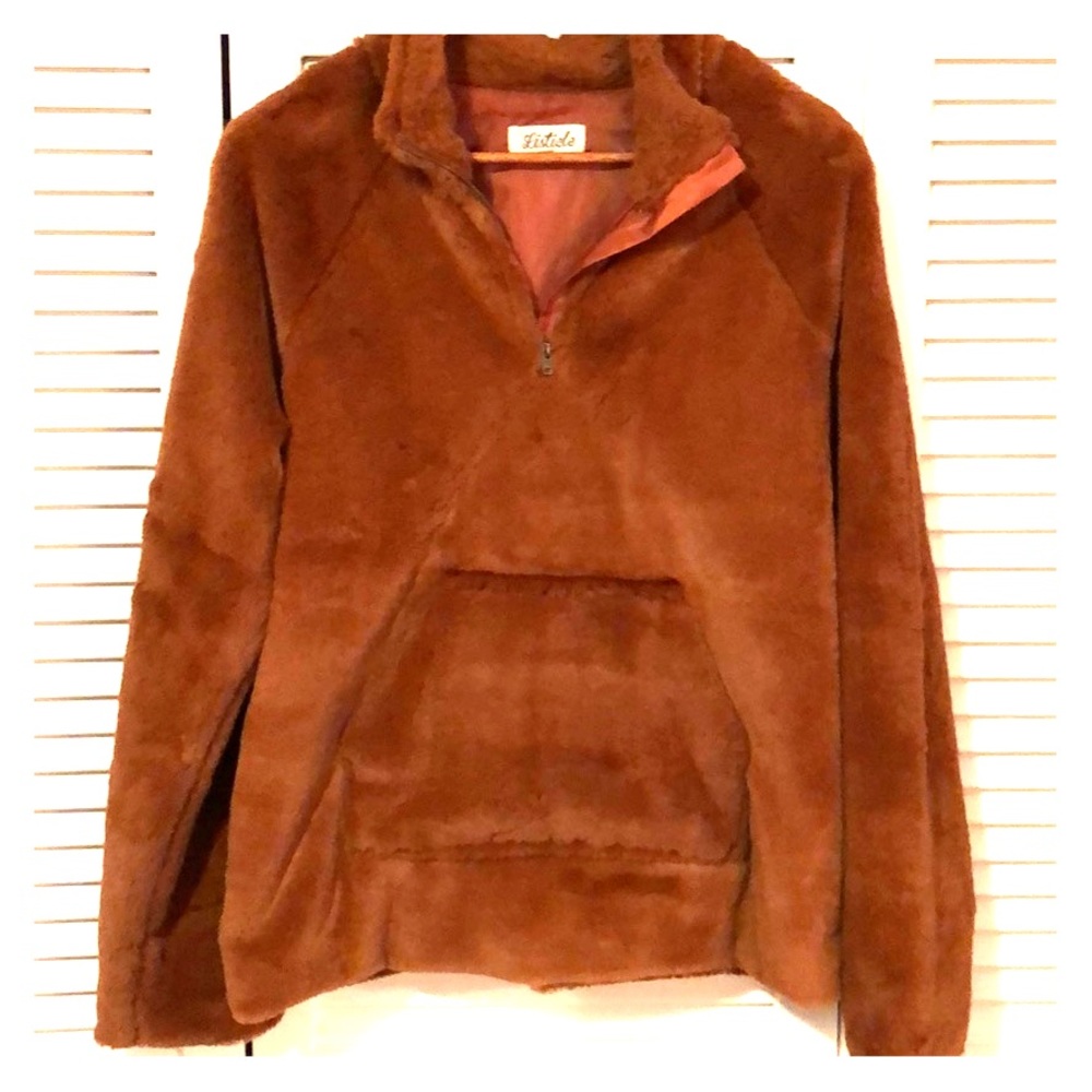 Burnt Orange Pullover/Jacket - image 1